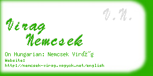 virag nemcsek business card